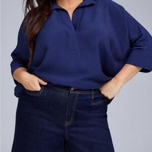 Torrid Navy Blue Blouse